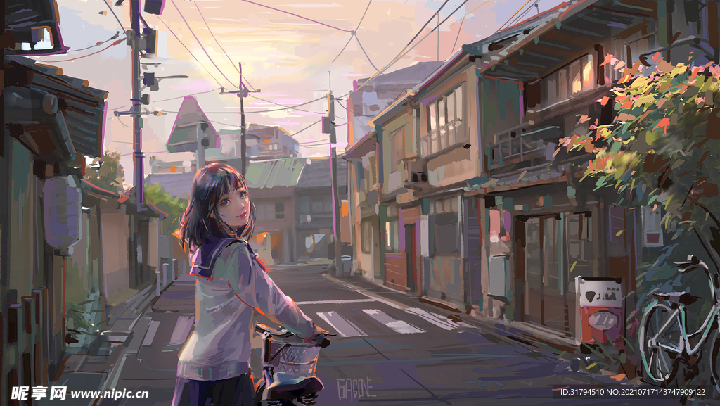 动漫怀旧背景