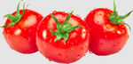 番茄带水珠西红柿抠图透明底