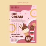 冰淇淋甜品宣传海报
