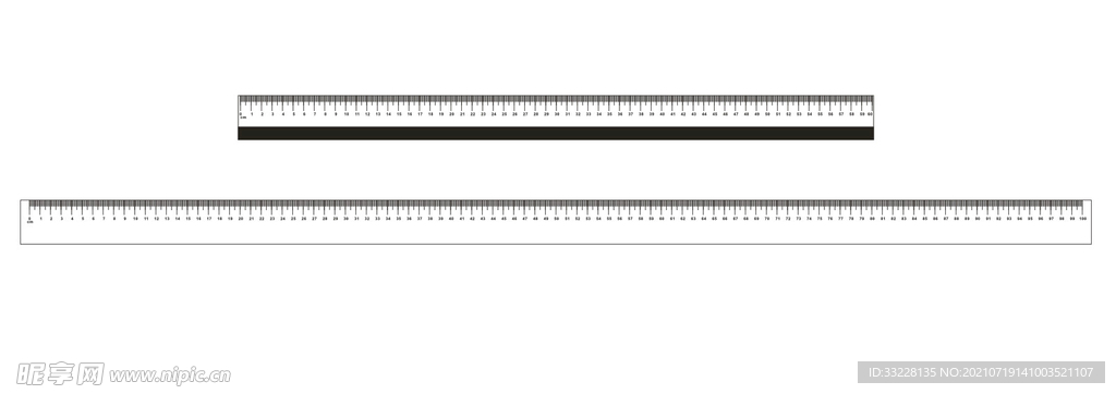 100CM矢量刻度尺子