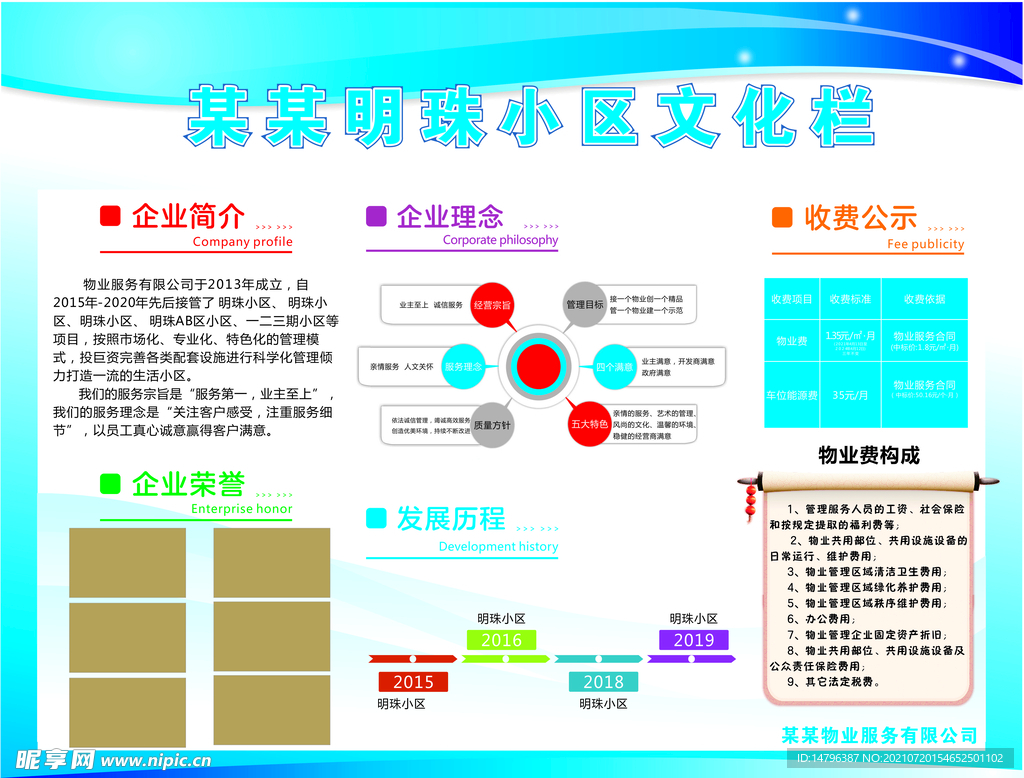 小区文化栏