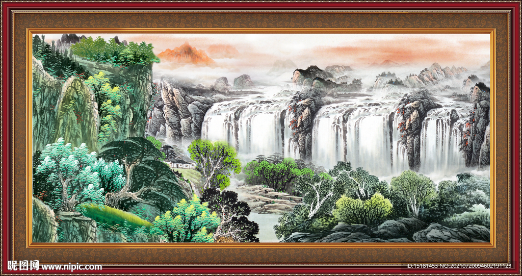 聚宝盆风景画