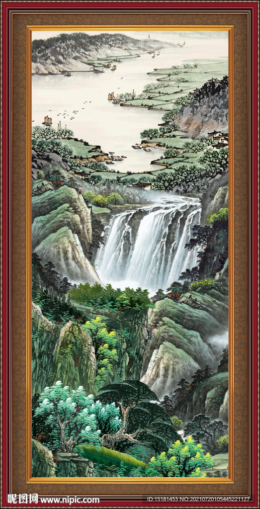 装饰山水画