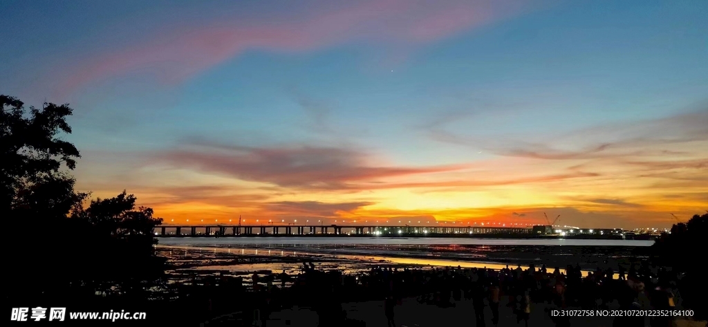 深圳湾红树林 晚霞海景网红打卡