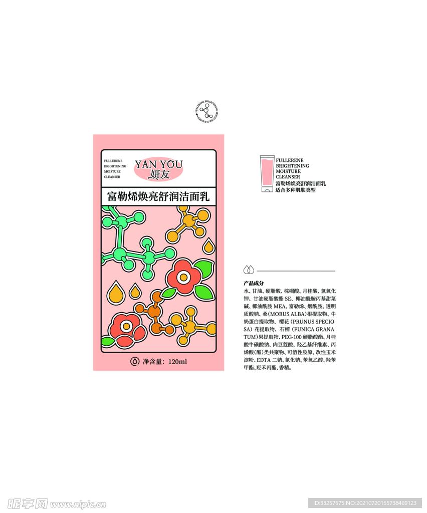 标贴 展开图