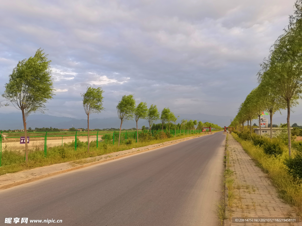 美丽的乡村道路风景