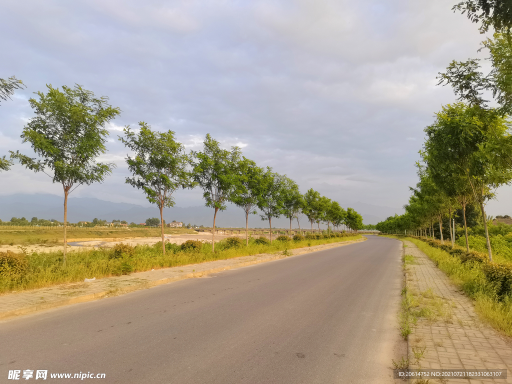 美丽的乡村道路风景