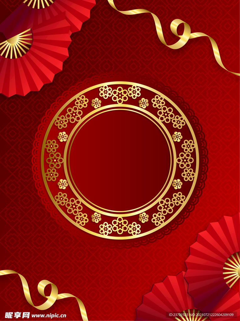 中国传统红色背景