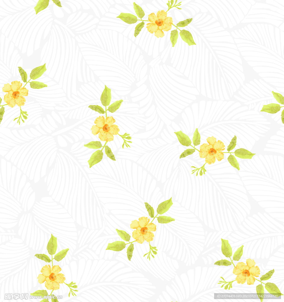 黄色花