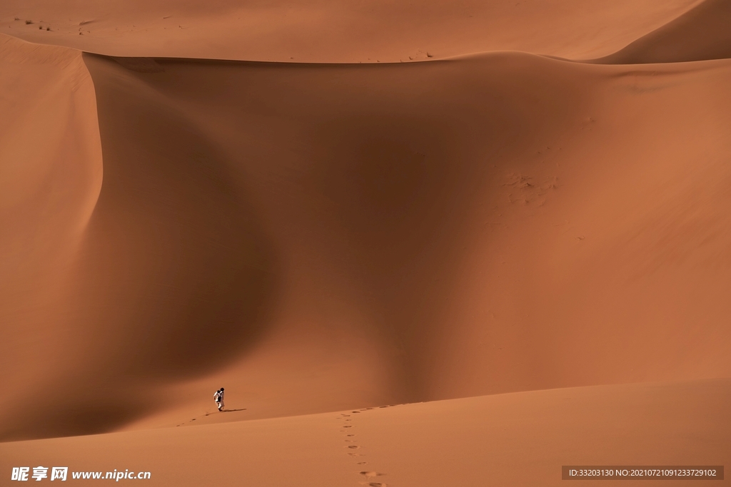 沙漠中的旅者
