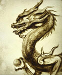 沙画龙
