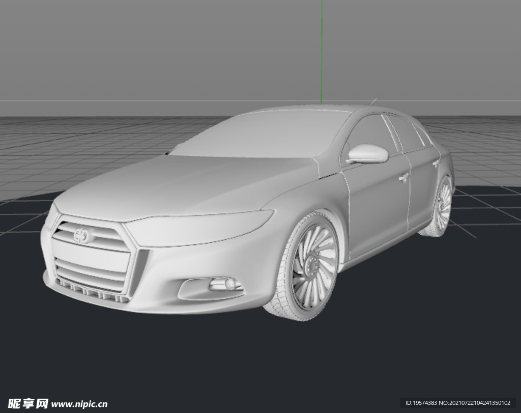 C4D模型汽车模型