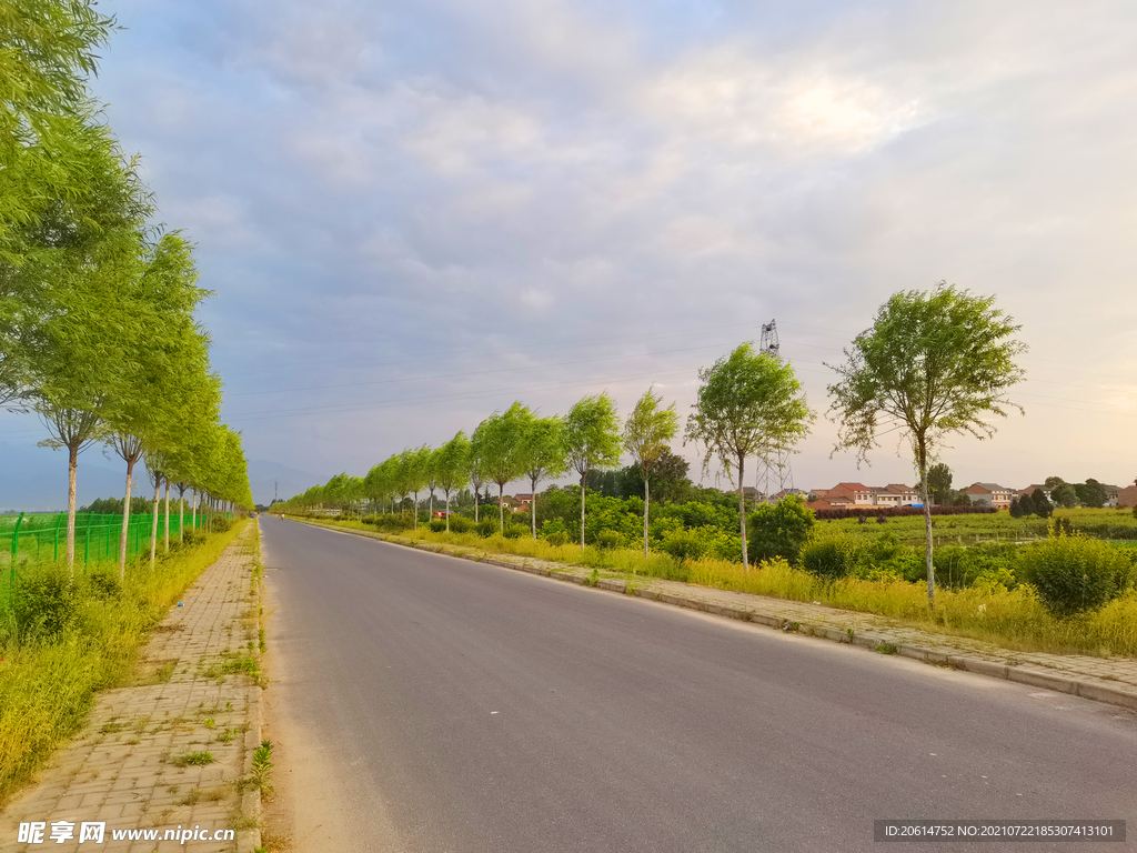 美丽的乡村道路风景