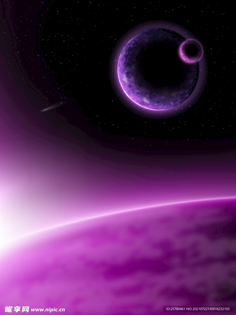 紫色星球背景