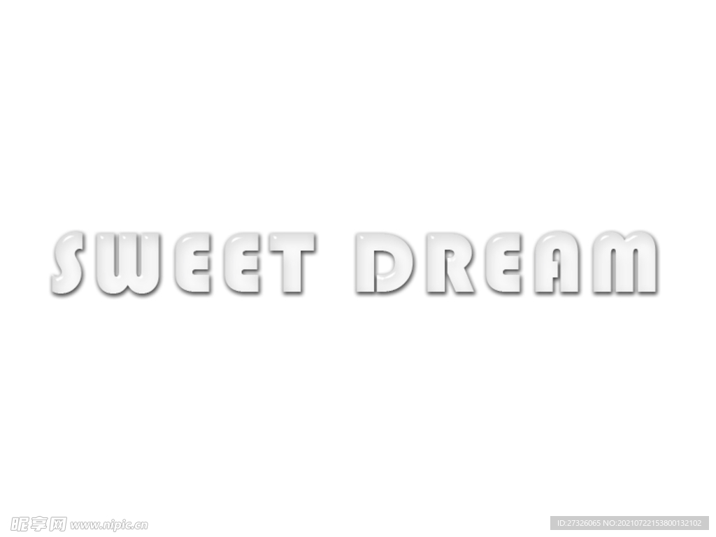 半透明水晶字