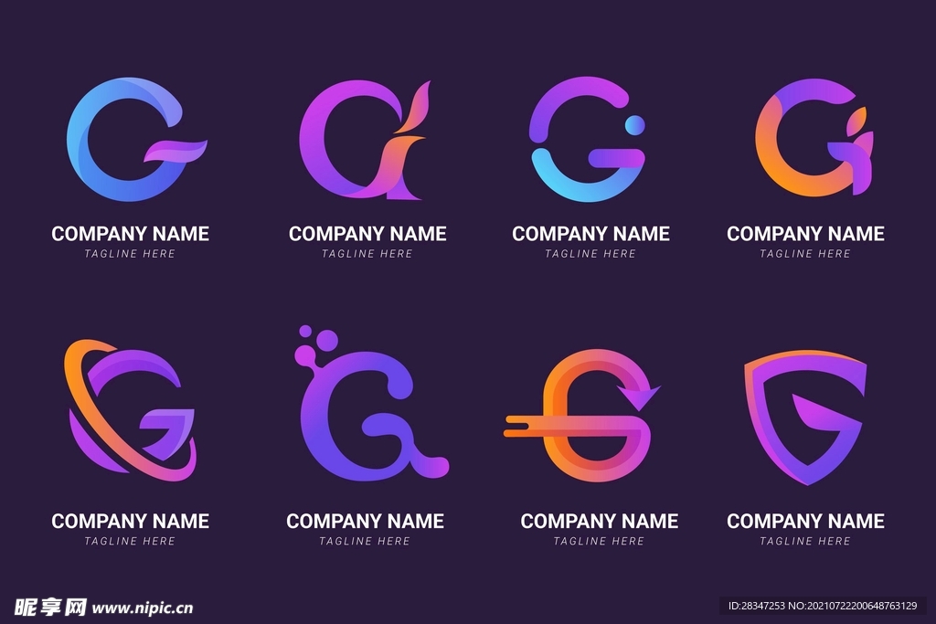创意矢量字母G标志