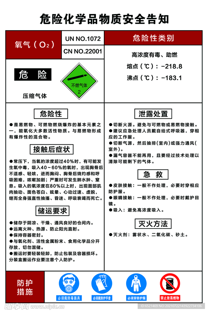 危险化学品物质安全告知