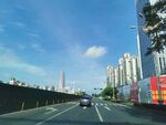 城市 蓝天 天空 街道  白云