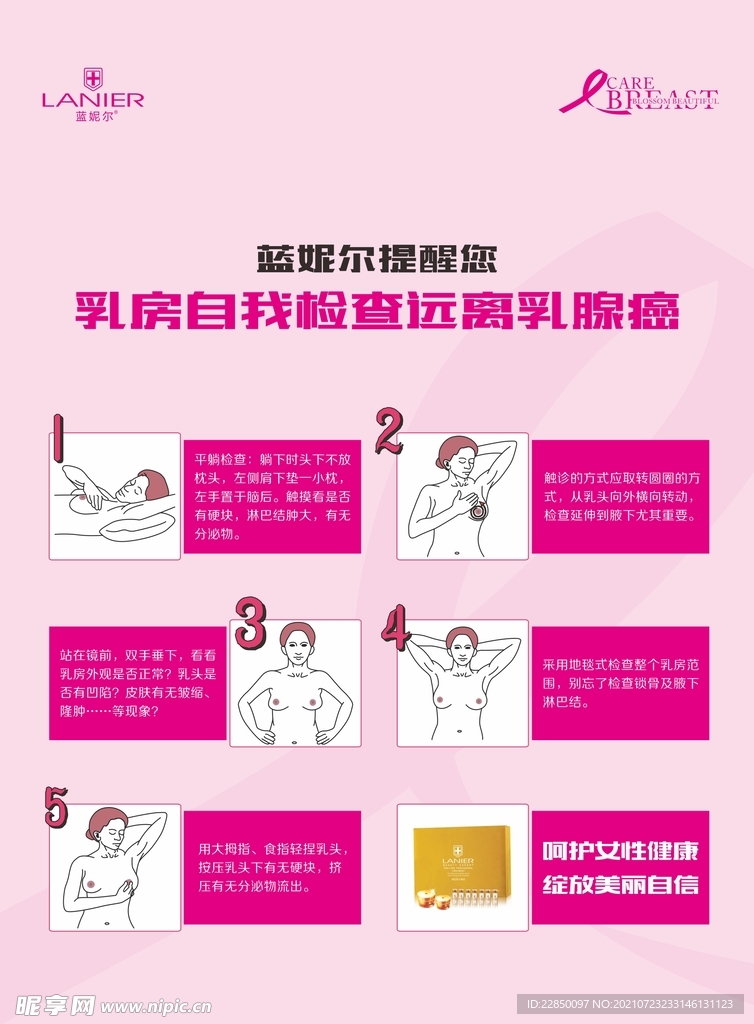 乳腺癌宣传海报