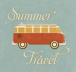复古夏季旅行海报