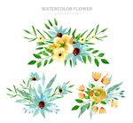 水彩绘花束设计