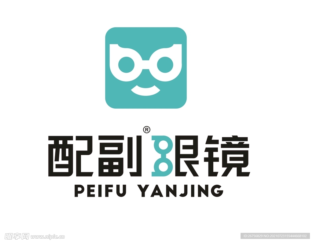 配副眼镜  logo  图标 