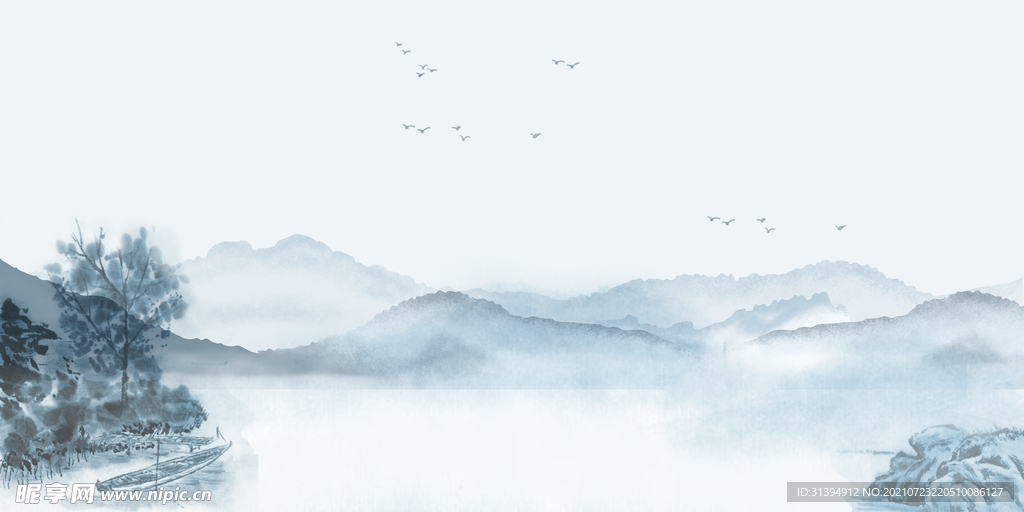 中国风山水