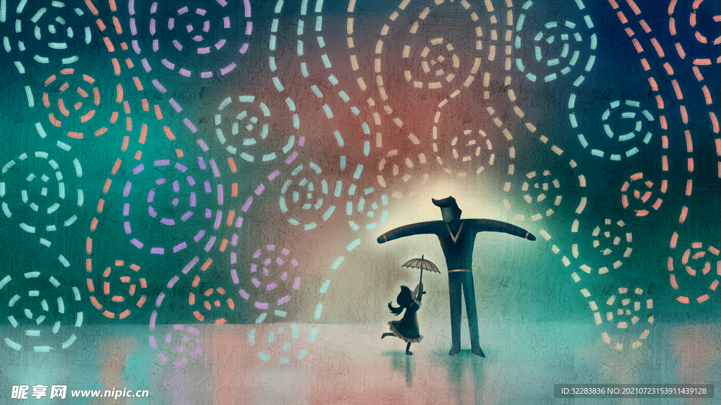 父亲节插画
