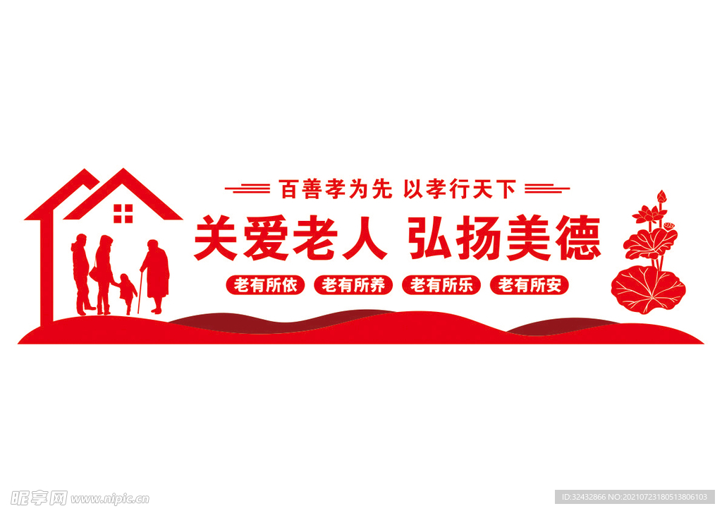养老院文化墙