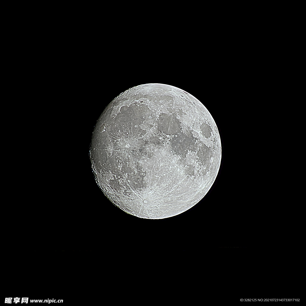 月球摄影之盈凸月
