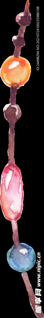 西方神圣水彩装饰物平面素材