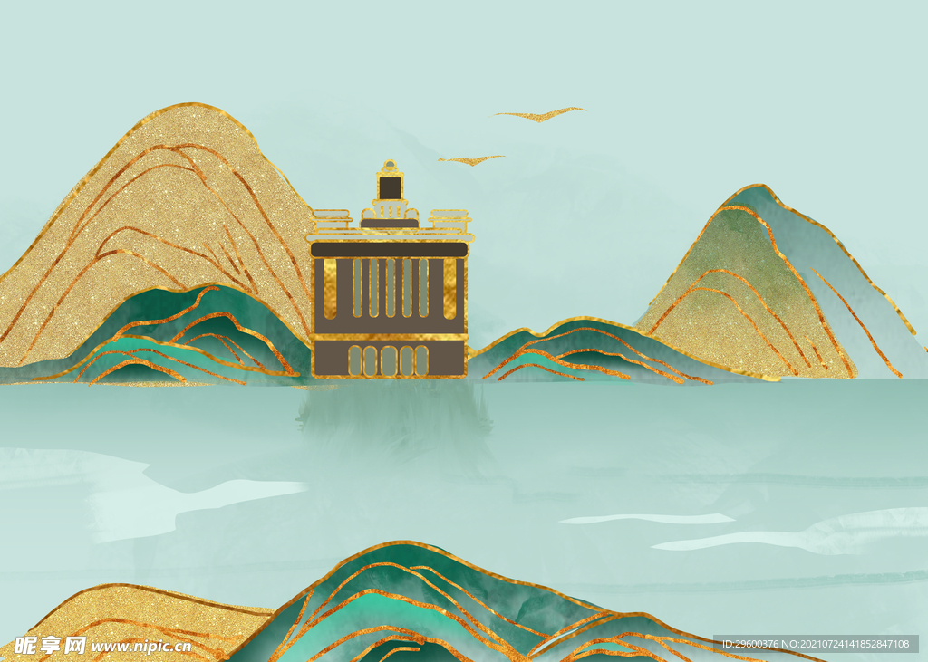 外滩地标建筑插画