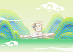 国潮鎏金长沙橘子洲公园