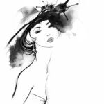 手绘美女