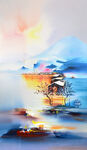 山水油画