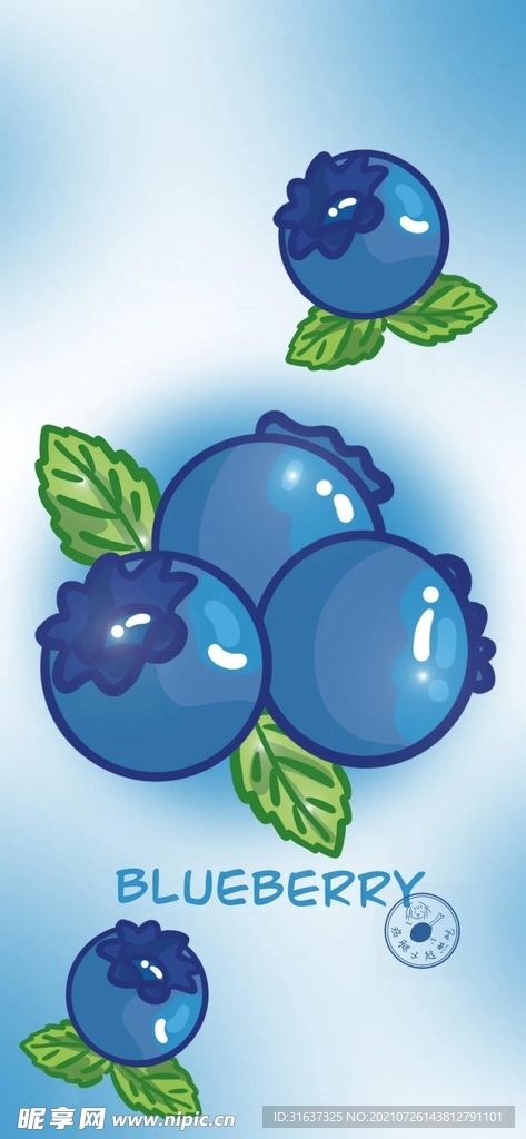 可爱蓝莓