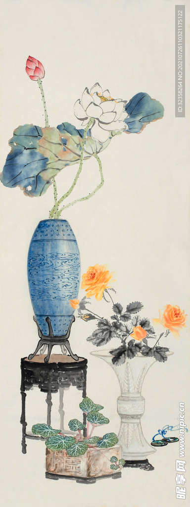 手绘花鸟