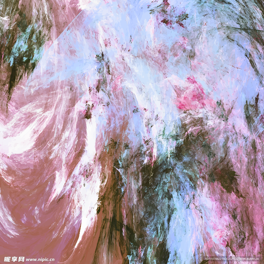 抽象色彩艺术装饰画