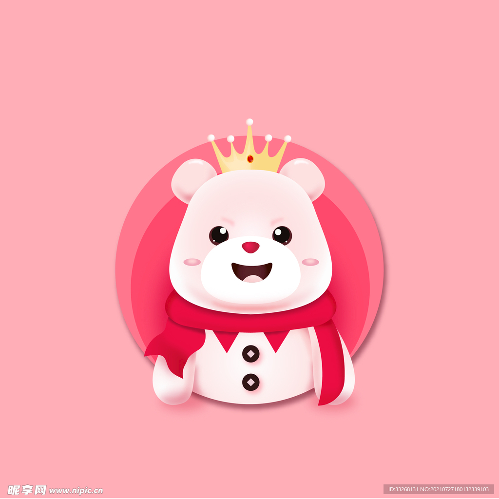小熊卡通形象吉祥物