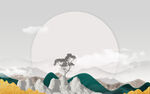 水墨山水背景