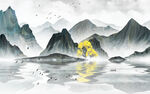 水墨山水背景