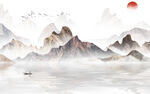 水墨山水背景