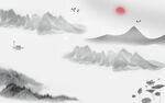 水墨山水背景