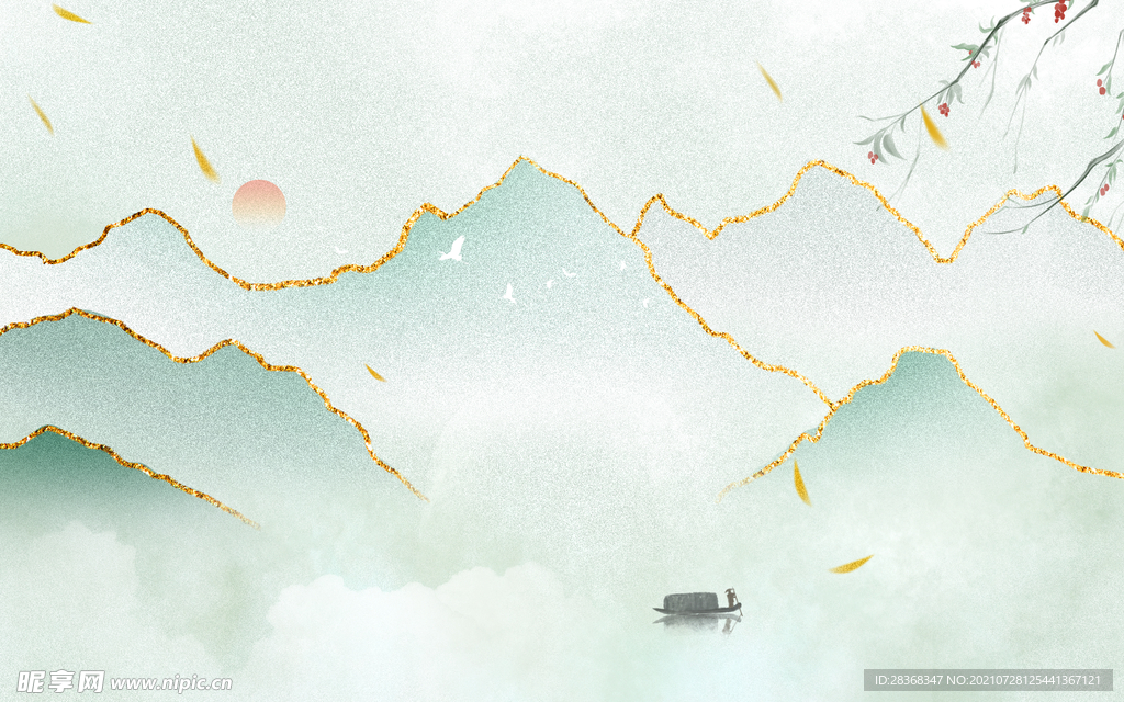 水墨山水背景
