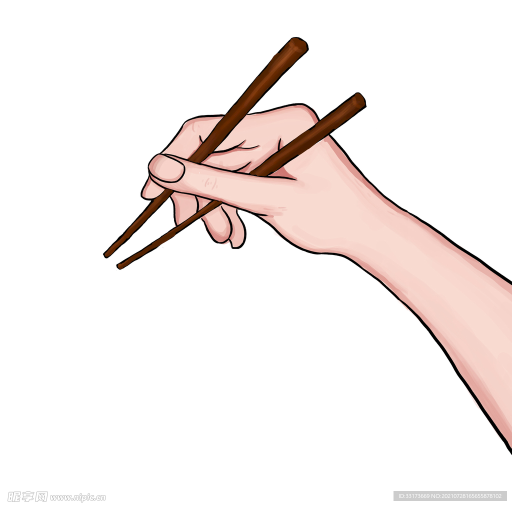 拿筷子的手PSD圖案素材免費下載，圖片尺寸2000 × 2000px - Lovepik