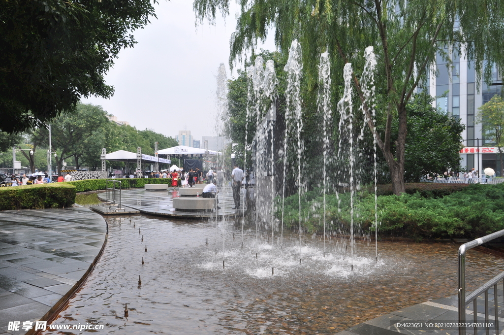 公共空间喷泉水景