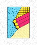 彩色抽象几何图形