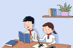 学习的学生