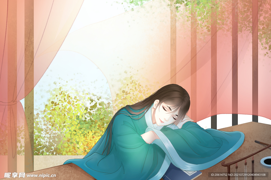 休息的女子