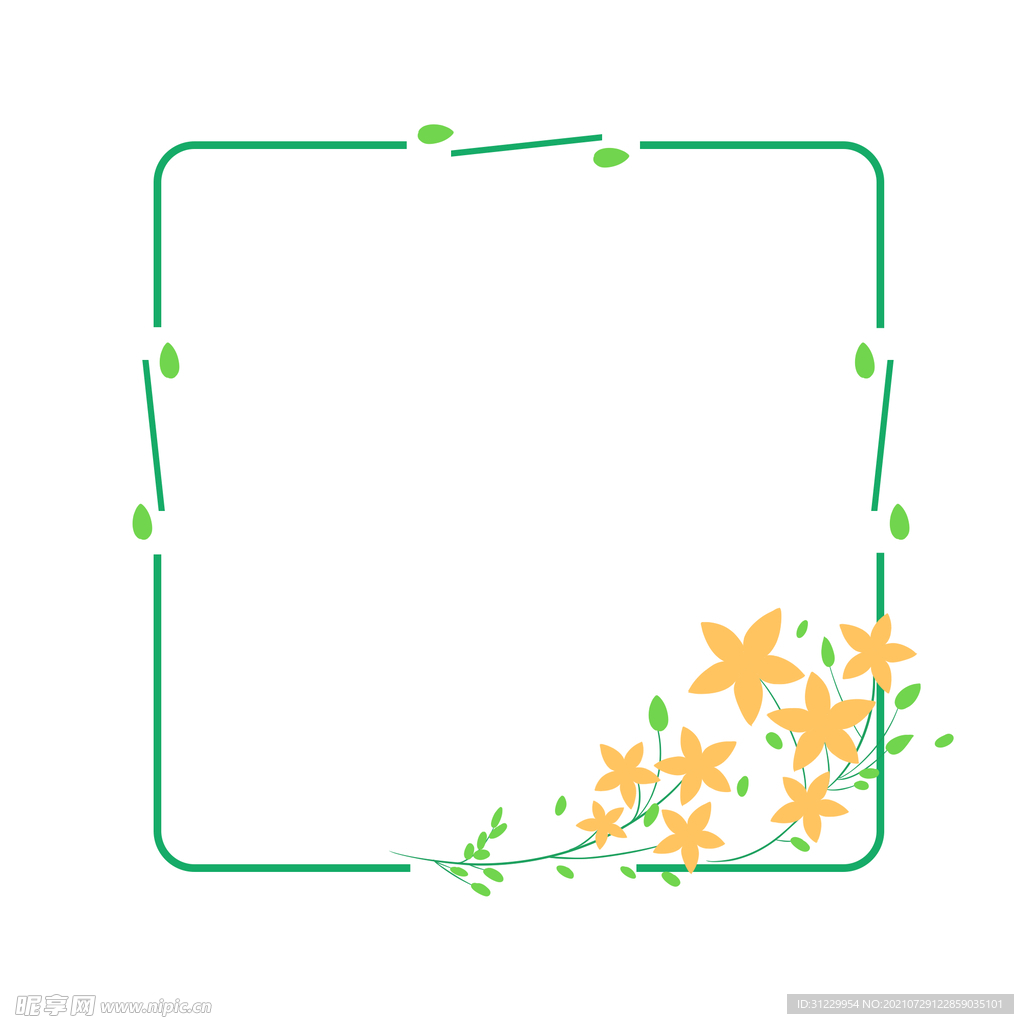  花草边框